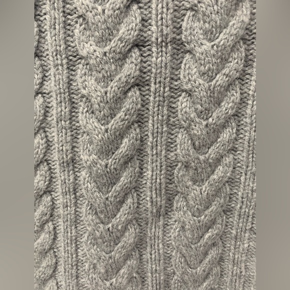 J. Crew Pullover Sweater Merino Wool Blend in Grey and Navy Blue size Large - Picture 6 of 12